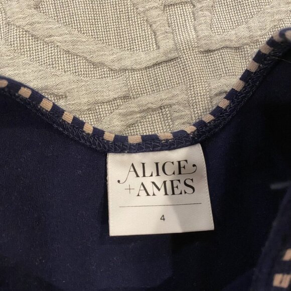 Alice + Ames Sz 4 Navy Square Ballet Dress - Picture 5 of 5